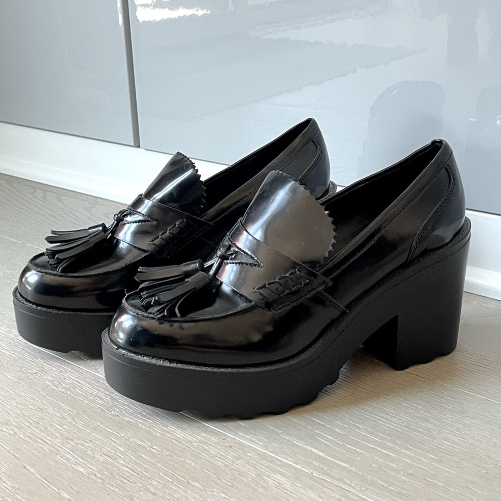 Mossimo Supply Co. Black Platform Loafers